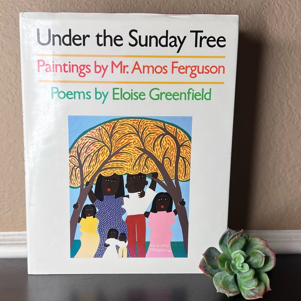 Vintage 1988 1st Edition 'Under the Sunday Tree' Poetry Book, Paintings by Mr. A